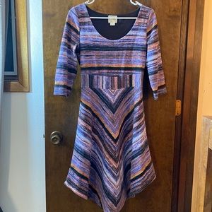 MAEVE Anthropologie Kebren striped sunset dress
